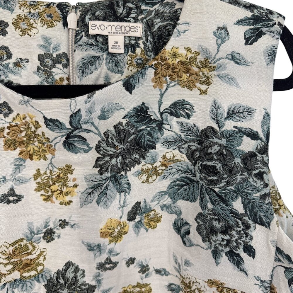 New York & Company Eva Mendes Floral Dress XXL Tall - Picture 6 of 11